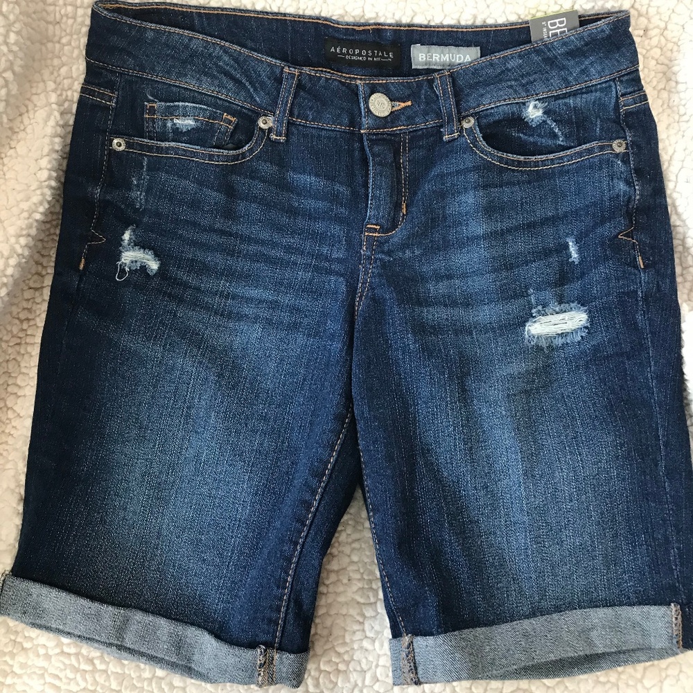 Aeropostle Denim Bermuda Shorts